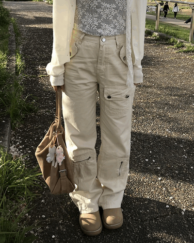 カーゴポケットワイドパンツ