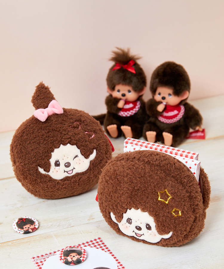 ●공동구매 [몬치치] 라운드 파우치+스티커 SET