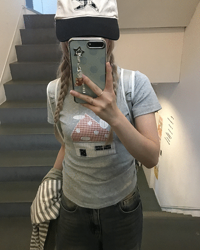 패치워크 하우스 반팔