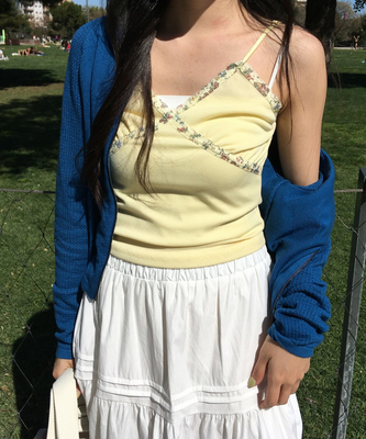 クロスフラワーキャミソール