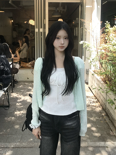 시어 리브 가디건