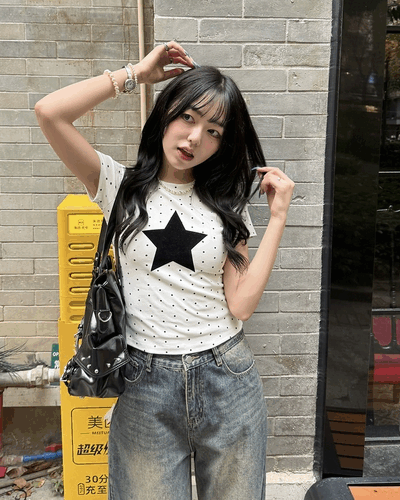 ドットスター半袖Tシャツ