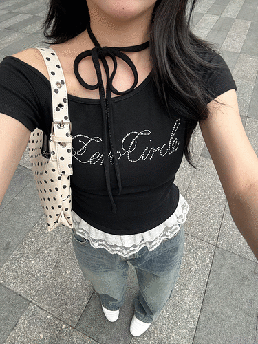 レタリングワンオフレイヤードＴシャツ