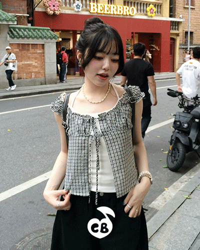 【❤️MADE】【SET】レースキャミソール+フリルブラウス