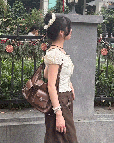 ベルトレザーショルダー2wayバッグ