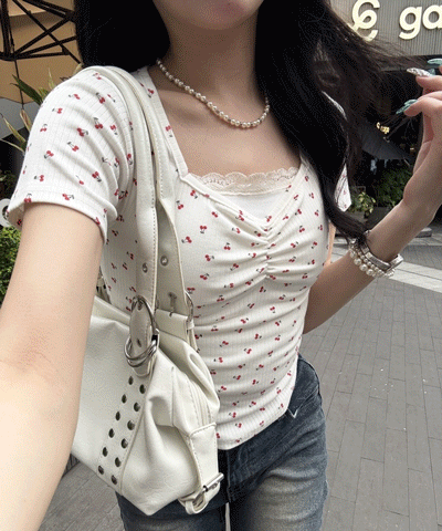 チェリーシャーリング半袖Tシャツ