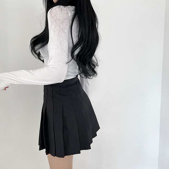 プリーツミニスカート(インナーパンツ付)｜スカート｜韓国ファッション