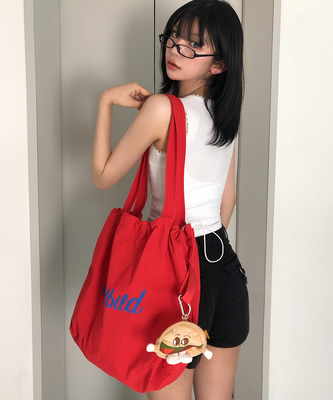 【キーリング付き】レタリングエコバッグ