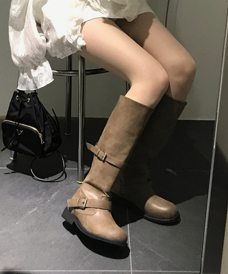 ワイドダブルバックルブーツ