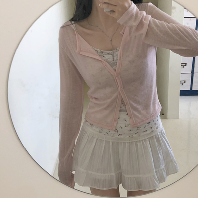 リブスリムサマーカーディガン