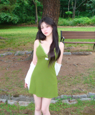 비올라 레이스 미니 나시 원피스 브이넥 골지 캡 슬리브리스 민소매 패치 플레어 데이트룩 여름원피스호캉스룩휴양지룩썸머