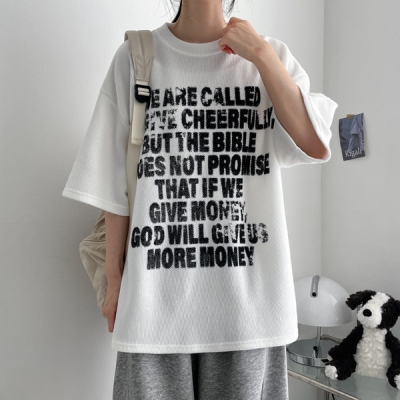 レタリング半袖Tシャツ｜ニット｜韓国ファッション通販 SONA