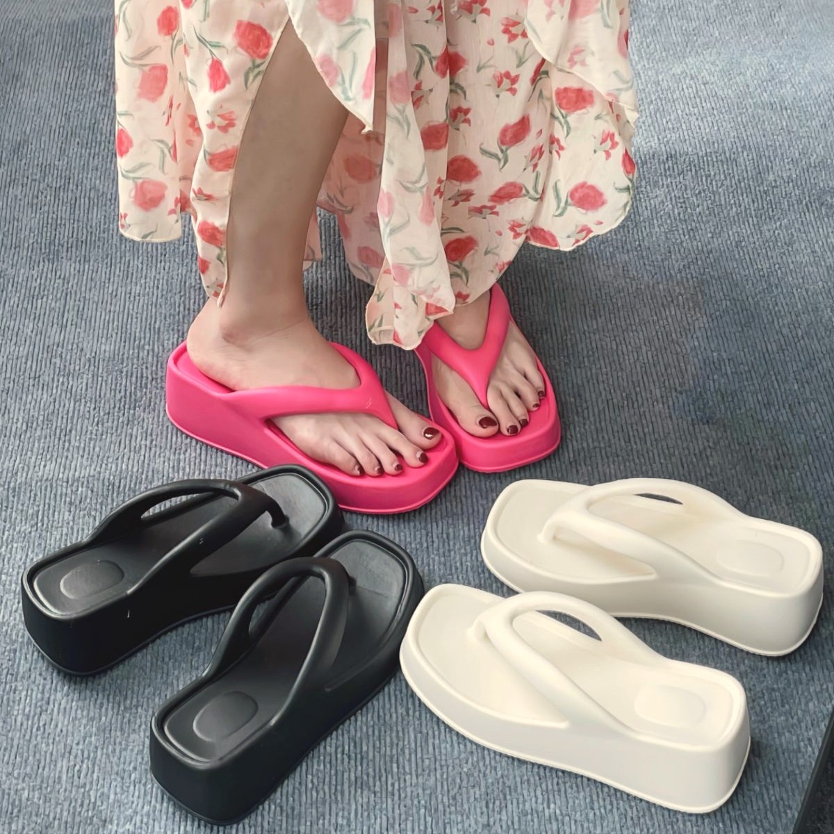 厚底スライドサンダル 5種