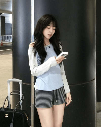 サマーラグラン長袖Tシャツ
