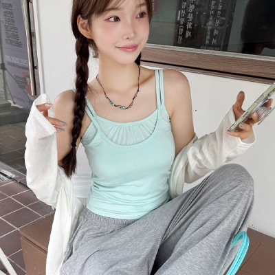 shushutong キャミソール ダブルレイヤードスカ shushutong