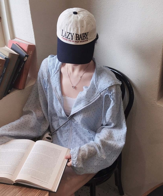 시원해보이는 여름색감팝핑 프릴 스트링 후드 루즈핏 썸머 바람막이 점퍼 자켓
