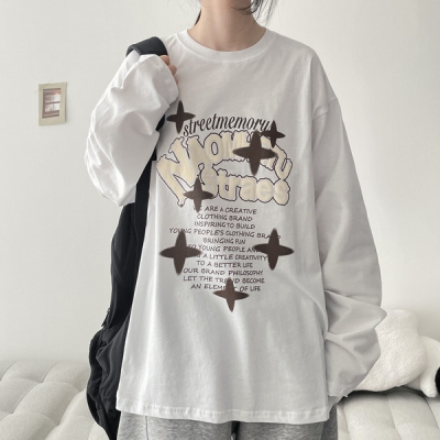 スタービンテージボックス長袖Tシャツ｜長袖Tシャツ｜韓国ファッション