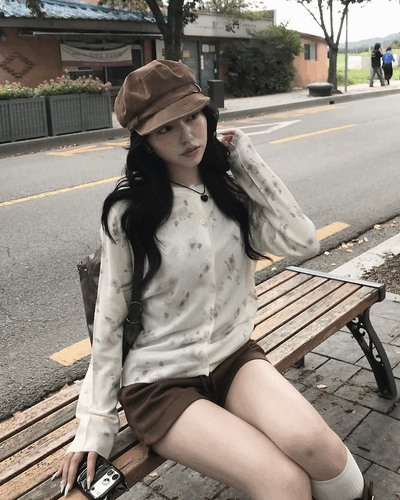 플라워 가디건