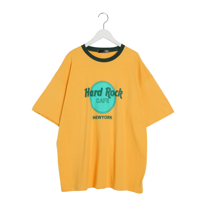 Sona Hard Rockプリント半袖tシャツ 10代 代女性ファッション韓国通販