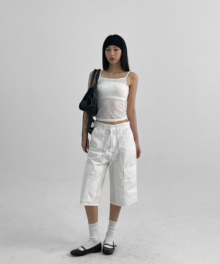 トレンディシースルーレースキャミソール｜ノースリーブ｜韓国