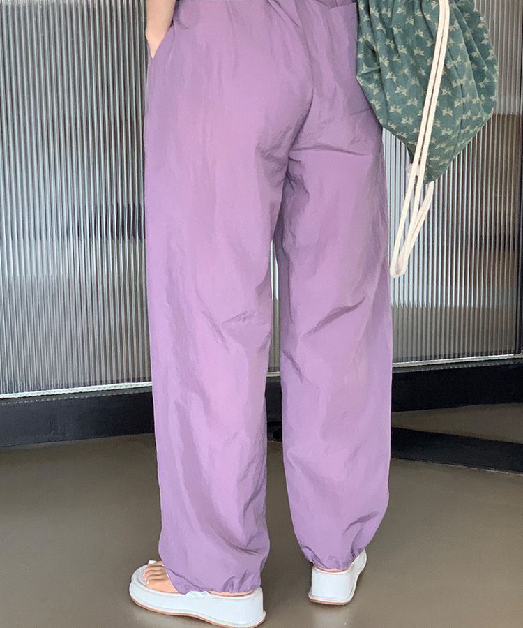 【ジョガー調節可】ピンタックバンディングパンツ LAVENDER
