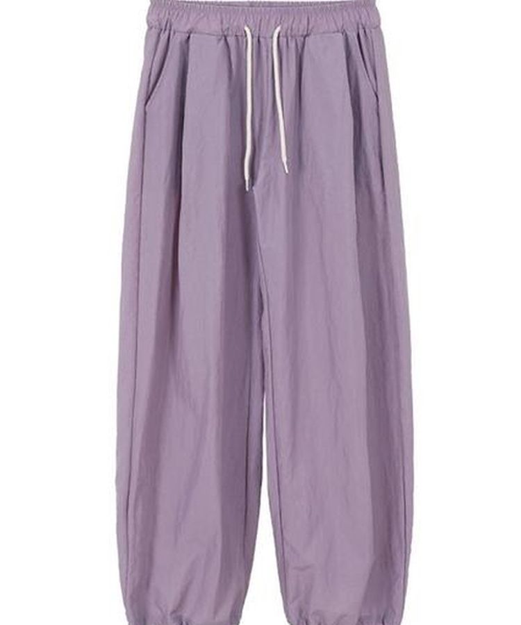 【ジョガー調節可】ピンタックバンディングパンツ