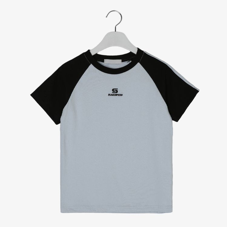 ベーシックセミクロップラグラン半袖Tシャツ