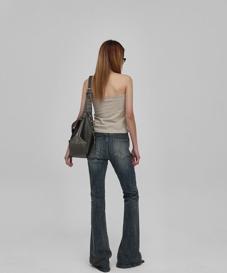 ウォッシングレザーバッグ GRAY
