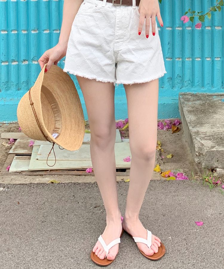 サマーシンプルフラットサンダル WHITE