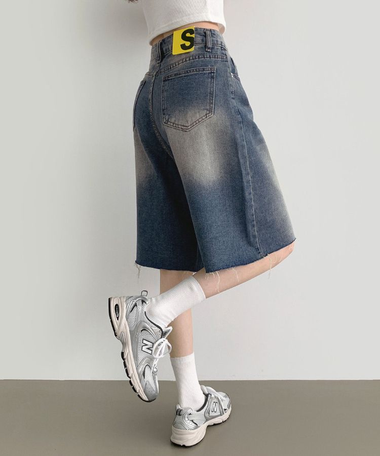 SPS27602 カットオフデニムバミューダハーフパンツ ショート