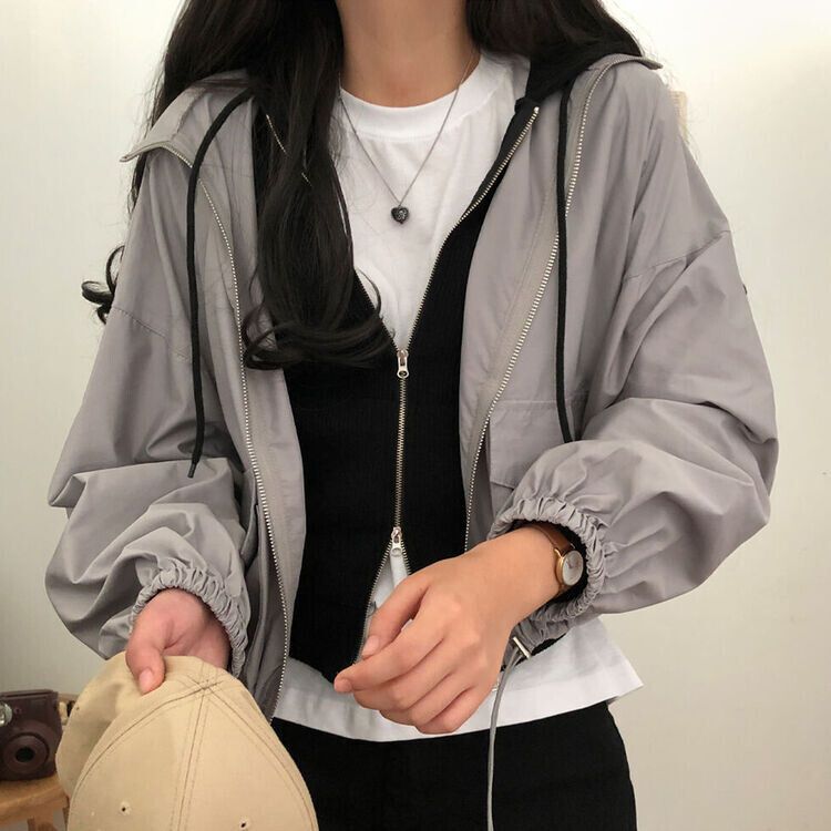 ストリングミリタリーウィンドブレーカー｜ジャンパー｜韓国