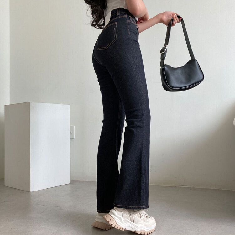 STAUD/ブーツカットパンツ/XS/レーヨン/BRW リバーブーツカットパンツ