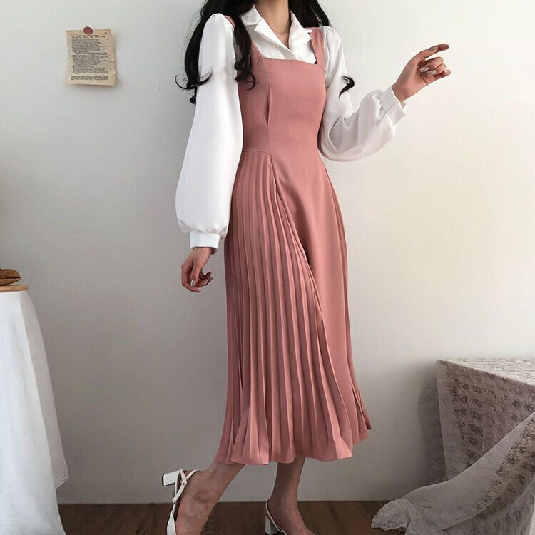 プリーツプリーズ　リボン　ワンピース　ピンク系　極美品 プリーツプリーズ リボン ワンピース ピンク系 極美品 - メルカリ