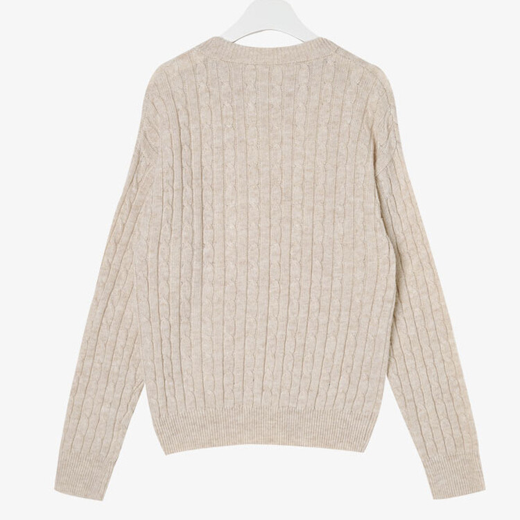 [캐시미어]7days 매일 입는 15컬러 꽈배기 라운드 니트