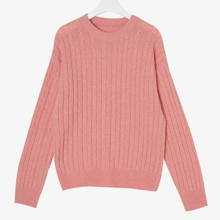 [캐시미어]7days 매일 입는 15컬러 꽈배기 라운드 니트