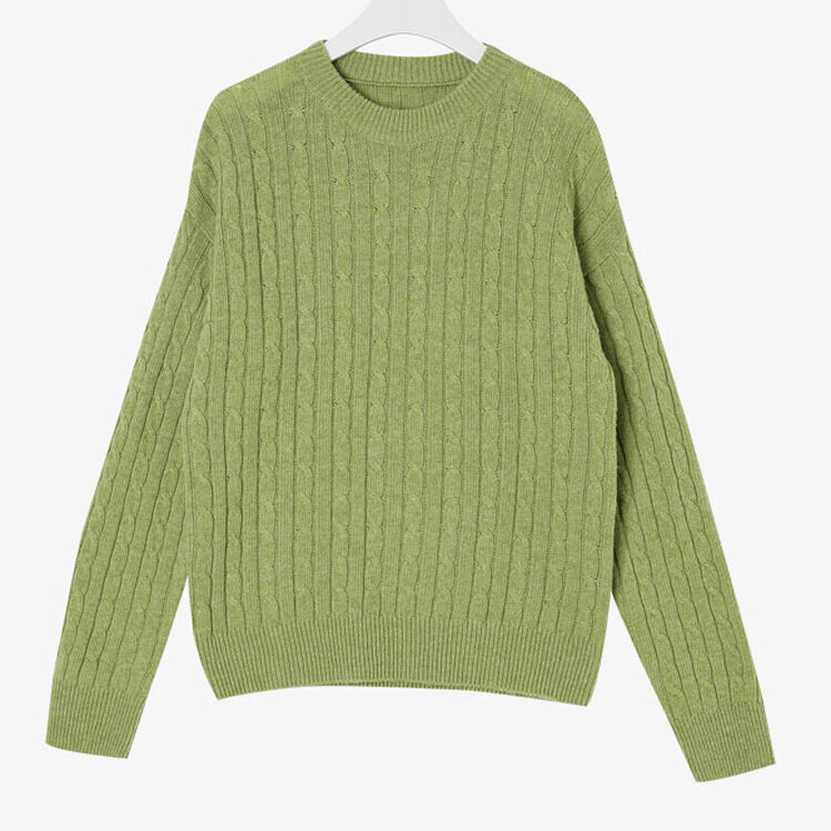 [캐시미어]7days 매일 입는 15컬러 꽈배기 라운드 니트