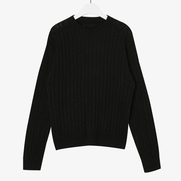 [캐시미어]7days 매일 입는 15컬러 꽈배기 라운드 니트