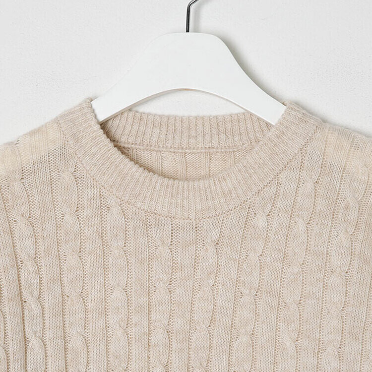 [캐시미어]7days 매일 입는 15컬러 꽈배기 라운드 니트