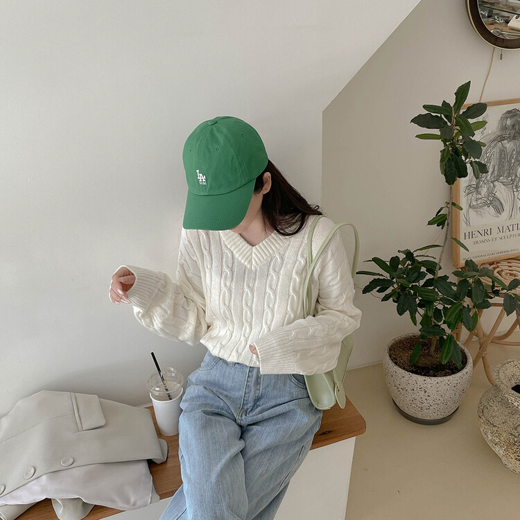 [기획] 매일이 포근♥ 브이넥 라운드넥 울 니트_2type 아이보리