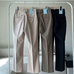 スラックス ツーボタンハイウエストスラックス