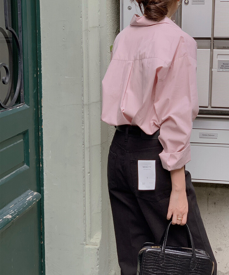 ベーシックコットンロングパンツ BLACK