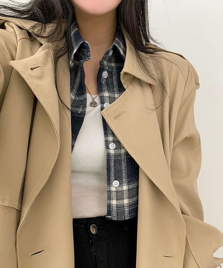 ルーズフィットトレンチコート ベージュ