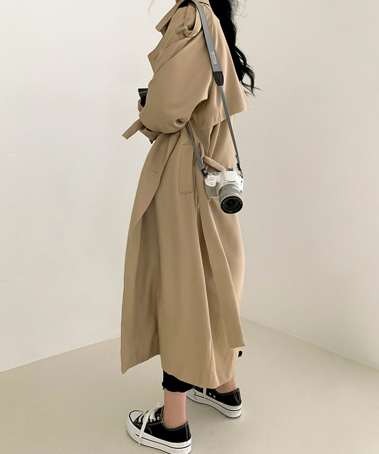 ルーズフィットトレンチコート ベージュ