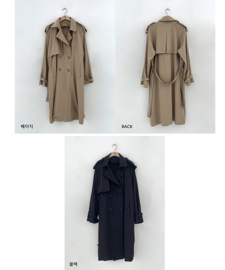 ルーズフィットトレンチコート