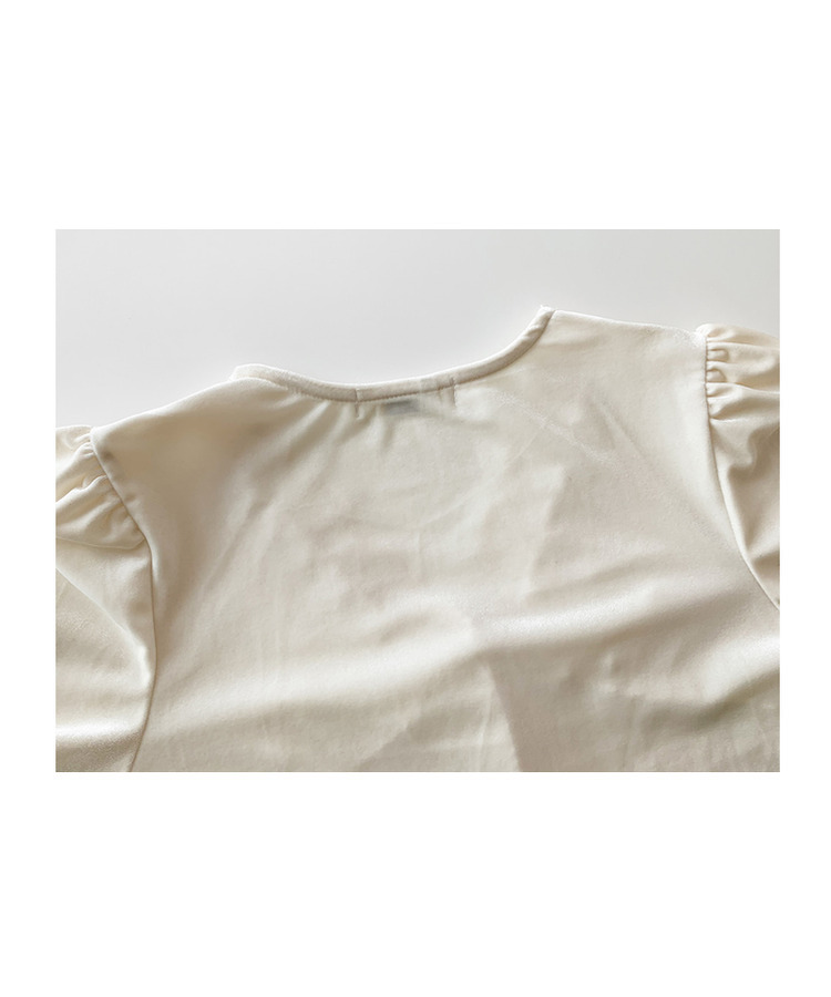 レースベルベットブラウス