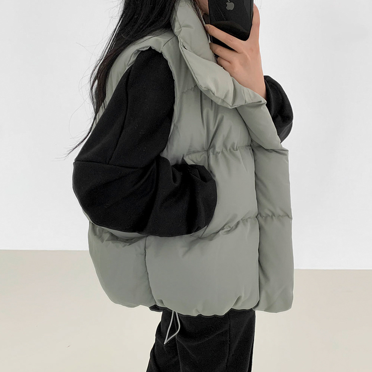 UABONI*Paris*ダウンベスト*ユアボニ肉厚 防寒 総柄 トレンド2XL 上質EU製＆定価8万◇UABONI*Paris*ダウンベスト*ユアボニ*パリ発