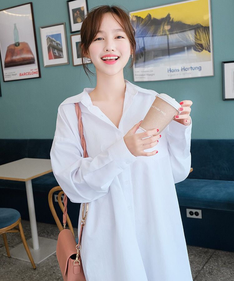 bs4625 ルーズフィットロングシャツワンピース｜シャツ・ブラウス