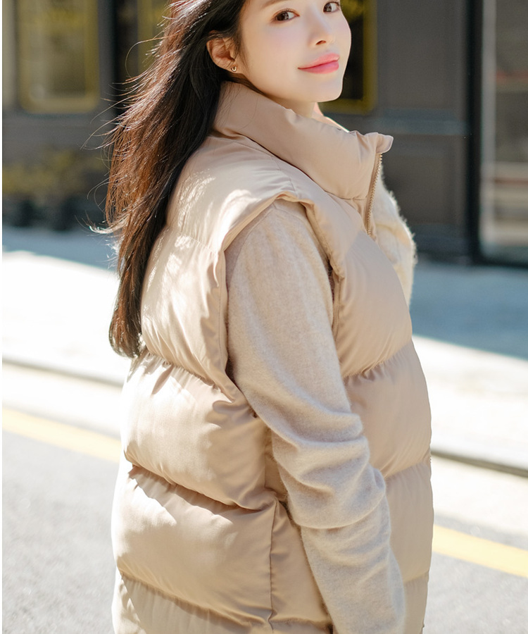 STONE  ベージュ ホワイト　ダウンベスト ケーブル入り カシミヤ ダウンベスト | 商品詳細 | 高島屋オンラインストア