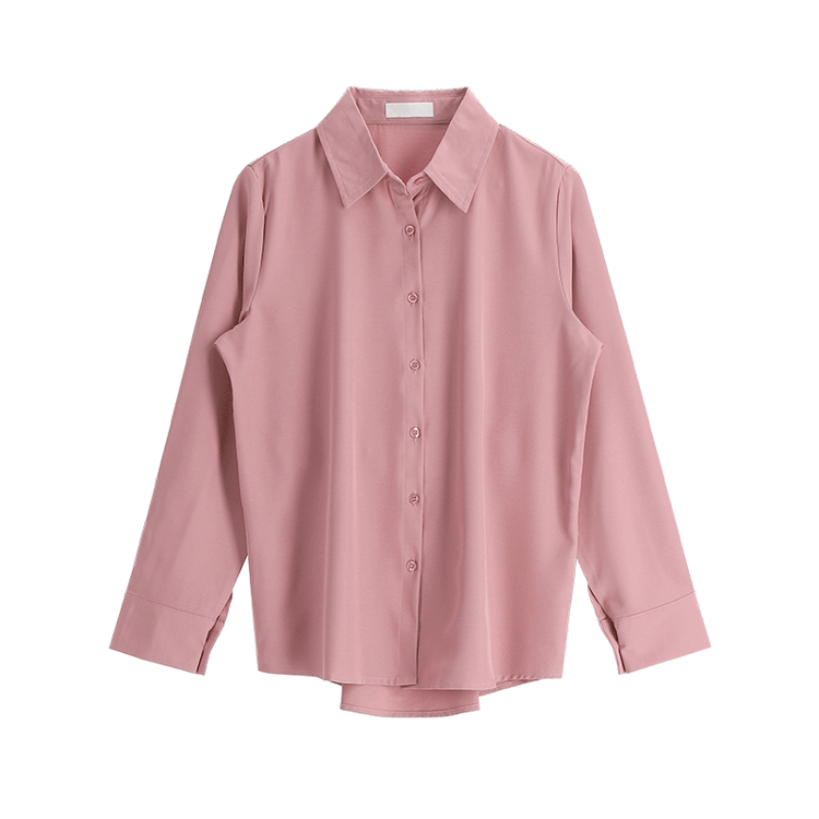 bs4691 매끄러운 광택감이 돋보이는 아뜨랑스 베이직 셔츠 블라우스 blouse