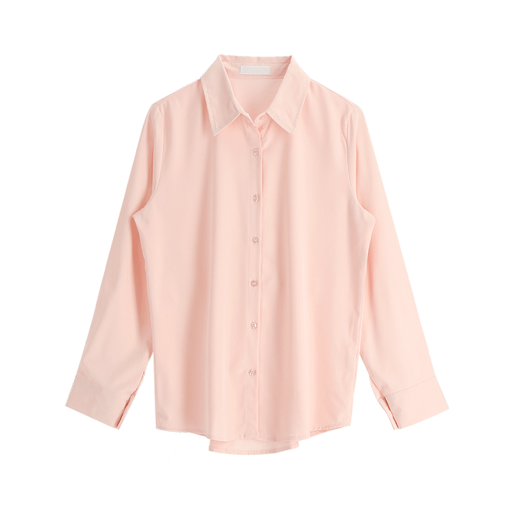 bs4691 매끄러운 광택감이 돋보이는 아뜨랑스 베이직 셔츠 블라우스 blouse